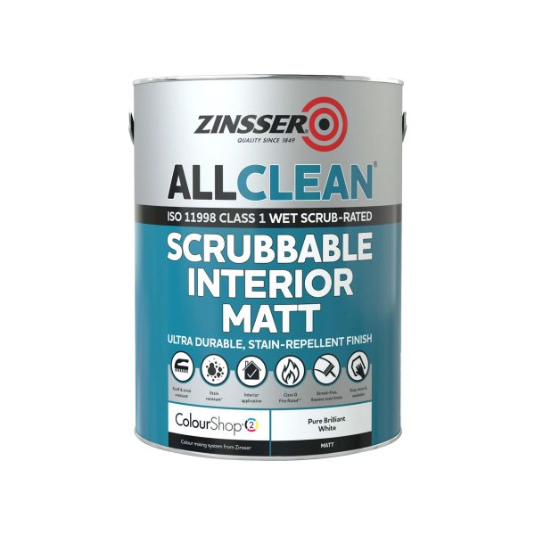 Zinsser All Clean White Scrubbable Interior Matt